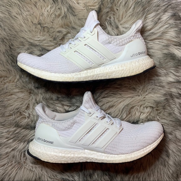 ultra boost 4.0 triple white on feet